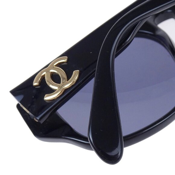 Chanel Sunglasses Eyewear Black Small Good - Picture 5 of 8